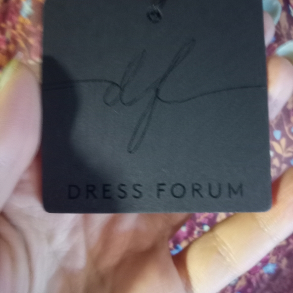 Dress Forum Pink Red Bishop Sleeve Sheath Dress - Picture 2 of 5